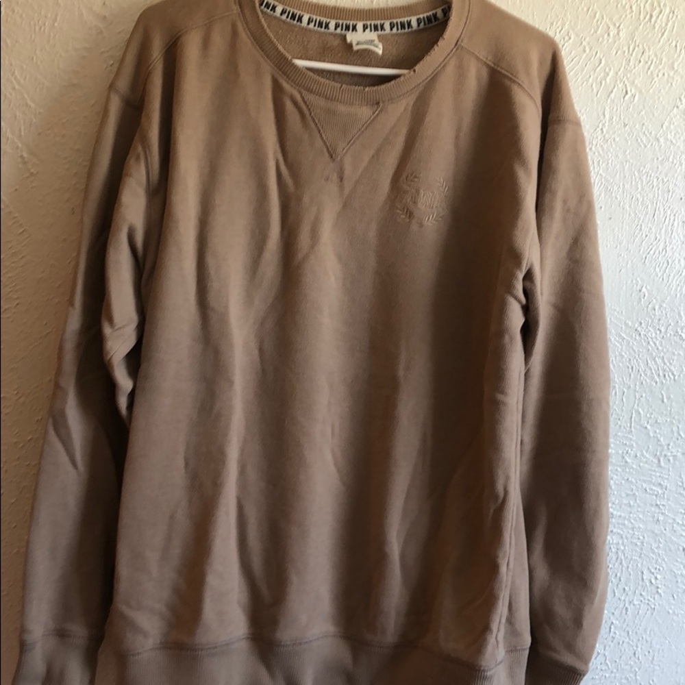 PINK beige crew neck